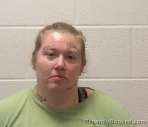 Mugshot of Alicia Erin-Michelle Hughes booked in Coshocton County, Ohio on September 2, 2026