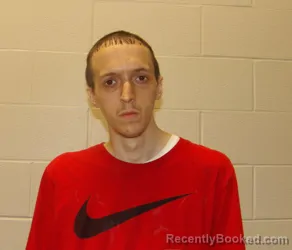 Mugshot of Justin Michael Bice booked in Coshocton County, Ohio on August 8, 2026