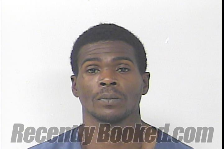 Mugshot of Arkeem Timarvin Thomas booked in St Lucie County, Florida on July 7, 2026