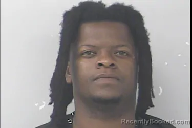 Mugshot of Devontae Jerrod Evans booked in St Lucie County, Florida on March 14, 2026