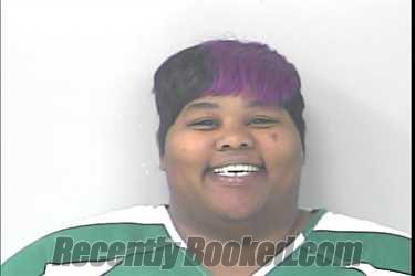 Mugshot of Tenesha Nicole Williams booked in St Lucie County, Florida on August 25, 2026
