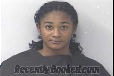 Mugshot of A'zarah Faith Dianne Clarke booked in St Lucie County, Florida on June 30, 2026