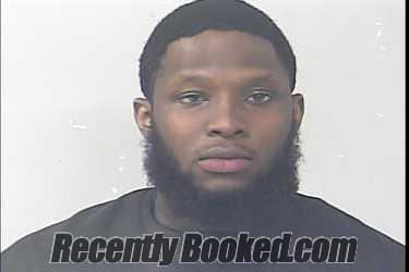 Mugshot of Xazayvier Shomari Pullen booked in St Lucie County, Florida on March 16, 2026