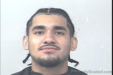 Mugshot of Oscar Jesus Flores booked in St Lucie County, Florida on March 13, 2026