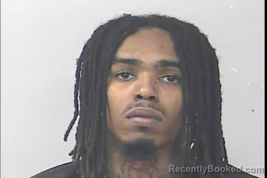 Mugshot of Dexter Kejuan Presley booked in St Lucie County, Florida on March 23, 2026