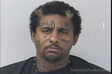 Mugshot of Giovanni Doniel Tiggs booked in St Lucie County, Florida on October 13, 2026