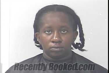 Mugshot of Tiayona Queshawn Hilliard booked in St Lucie County, Florida on October 5, 2026