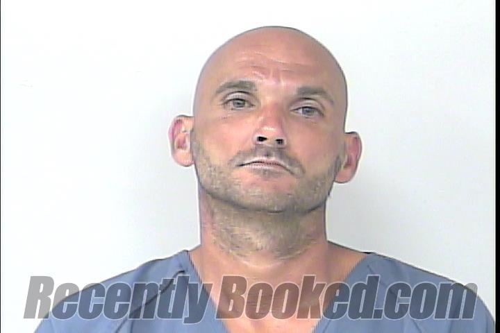 Mugshot of Joshua Burdette Sauls booked in St Lucie County, Florida on June 18, 2026