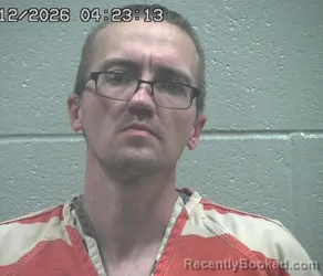 Mugshot of MATTHEW DAVID RHODES booked in Crawford County, Ohio on June 12, 2026