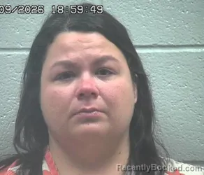 Mugshot of Erin Louise Wolfe booked in Crawford County, Ohio on September 9, 2026