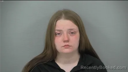 Mugshot of ALAYNIA MAE RHOADES booked in Delaware County, Ohio on March 31, 2026