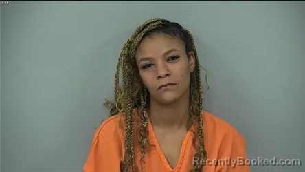 Mugshot of MAYA SIERRA TORRENCE booked in Delaware County, Ohio on April 5, 2026