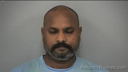Mugshot of BALAMURUGAN SHANMUGAM booked in Delaware County, Ohio on July 8, 2026