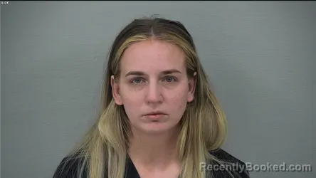 Mugshot of Abigail Marie Russell booked in Delaware County, Ohio on August 20, 2026