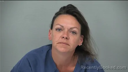 Mugshot of Amber Marie Carberry booked in Delaware County, Ohio on September 4, 2026