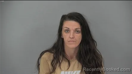 Mugshot of Angela Nichole Slone booked in Delaware County, Ohio on September 14, 2026