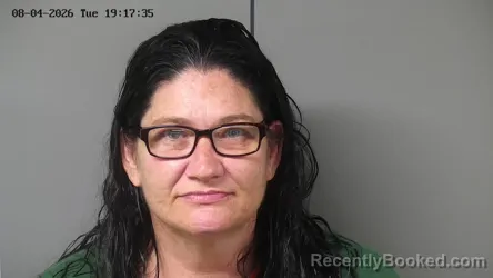 Mugshot of Tina Marie Knisley booked in Fayette County, Ohio on August 4, 2026
