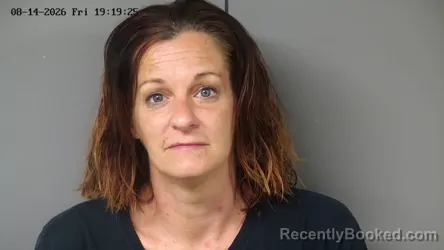 Mugshot of Christina E Sears booked in Fayette County, Ohio on August 14, 2026
