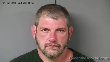 Mugshot of JAMES WILLIAM BURLILE booked in Fayette County, Ohio on April 22, 2026