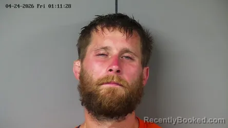 Mugshot of JORDAN MICHAEL FRALEY booked in Fayette County, Ohio on April 24, 2026