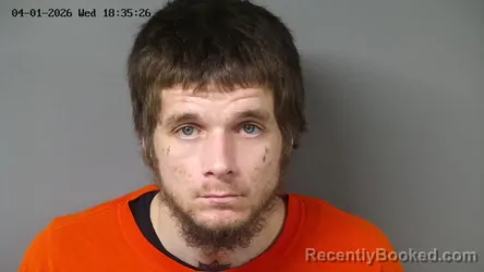 Mugshot of AUSTIN HARRY JAMES BRISTOW booked in Fayette County, Ohio on April 1, 2026