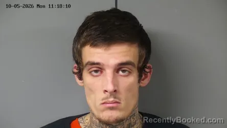 Mugshot of Trevor James Dean Putney booked in Fayette County, Ohio on October 5, 2026