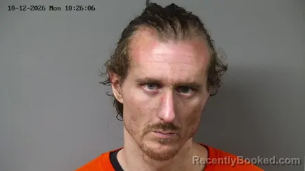 Mugshot of Michael Alan Reed booked in Fayette County, Ohio on October 12, 2026