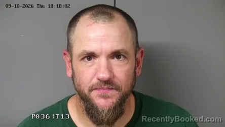 Mugshot of Joshua David Grogg booked in Fayette County, Ohio on September 10, 2026