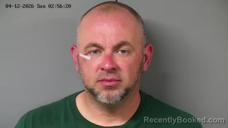 Mugshot of JUSTIN LEE TEMPLIN booked in Fayette County, Ohio on April 12, 2026