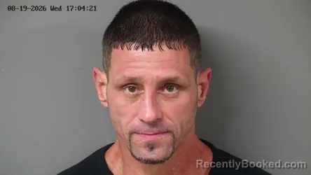 Mugshot of Joshua Bailey booked in Fayette County, Ohio on August 19, 2026