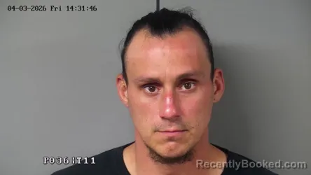 Mugshot of ROCKEY EUGENE CLARK booked in Fayette County, Ohio on April 3, 2026