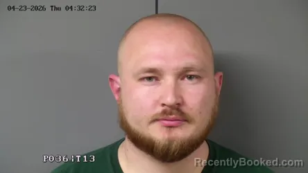 Mugshot of SAMUEL DAVID POLING booked in Fayette County, Ohio on April 23, 2026