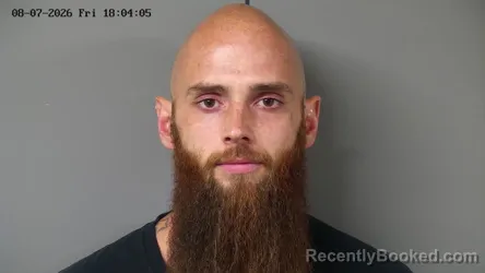 Mugshot of Jason Matthew Trudeau booked in Fayette County, Ohio on August 7, 2026