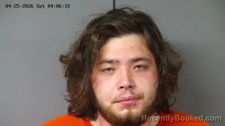 Mugshot of CHASE ROBERT MORIN booked in Fayette County, Ohio on April 25, 2026