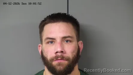 Mugshot of BRANDON N CRUTE booked in Fayette County, Ohio on April 12, 2026