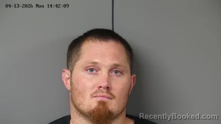 Mugshot of CODY FLINT booked in Fayette County, Ohio on April 13, 2026