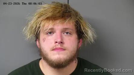 Mugshot of JIMMY LEE HUNT booked in Fayette County, Ohio on April 23, 2026