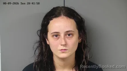 Mugshot of Kelssie Mcquay Zugg booked in Fayette County, Ohio on August 9, 2026