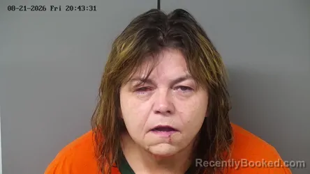 Mugshot of Trevia Lynn Parker booked in Fayette County, Ohio on August 21, 2026