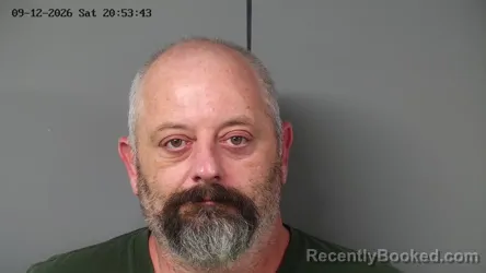 Mugshot of Jonathan David Brown booked in Fayette County, Ohio on September 12, 2026