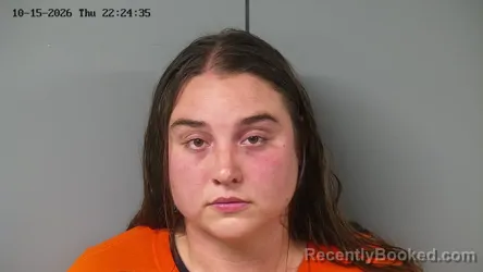 Mugshot of Ashley Nicole Vidalla Scott booked in Fayette County, Ohio on October 15, 2026