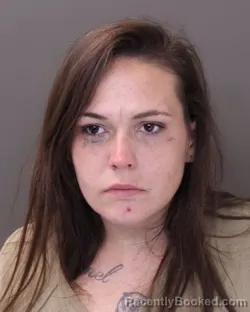 Mugshot of Tia Marie Riggs booked in Franklin County, Ohio on August 15, 2026
