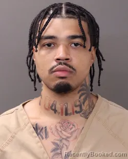 Mugshot of KEANU LOGAN booked in Franklin County, Ohio on July 15, 2026