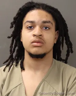 Mugshot of TREVON RUBIN HUNTER booked in Franklin County, Ohio on May 7, 2026