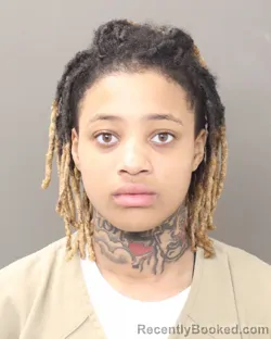 Mugshot of CARMELLA LYN'SHAE CURENTON booked in Franklin County, Ohio on March 25, 2026