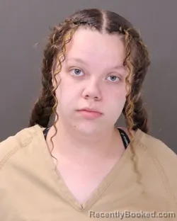 Mugshot of Haylee Love Munn booked in Franklin County, Ohio on September 11, 2026