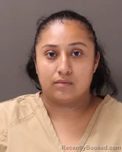Mugshot of Itzel Christina Zarate Barrera booked in Franklin County, Ohio on September 12, 2026