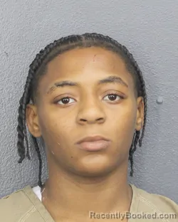 Mugshot of DANIYAH NICOLE THAMES booked in Broward County, Florida on March 10, 2026