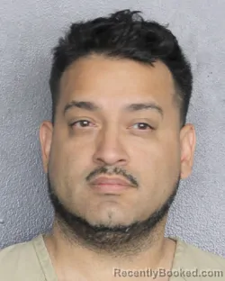 Mugshot of DAVID GONZALEZ AMEZQUITA booked in Broward County, Florida on March 16, 2026