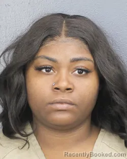 Mugshot of AALIYAH CHANELLE HOOD booked in Broward County, Florida on April 24, 2026